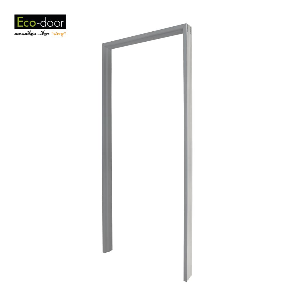 วงกบประตูไม้สังเคราะห์ WPC ECO-DOOR GVSM-100 80x200 ซม. สีเทา