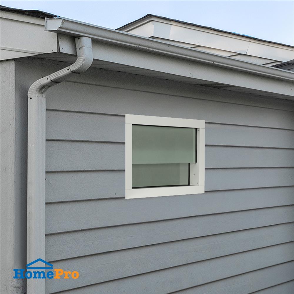 หน้าต่างบานกระจกซ้อน อะลูมิเนียม KPA 60x40 ซม. สีขาว