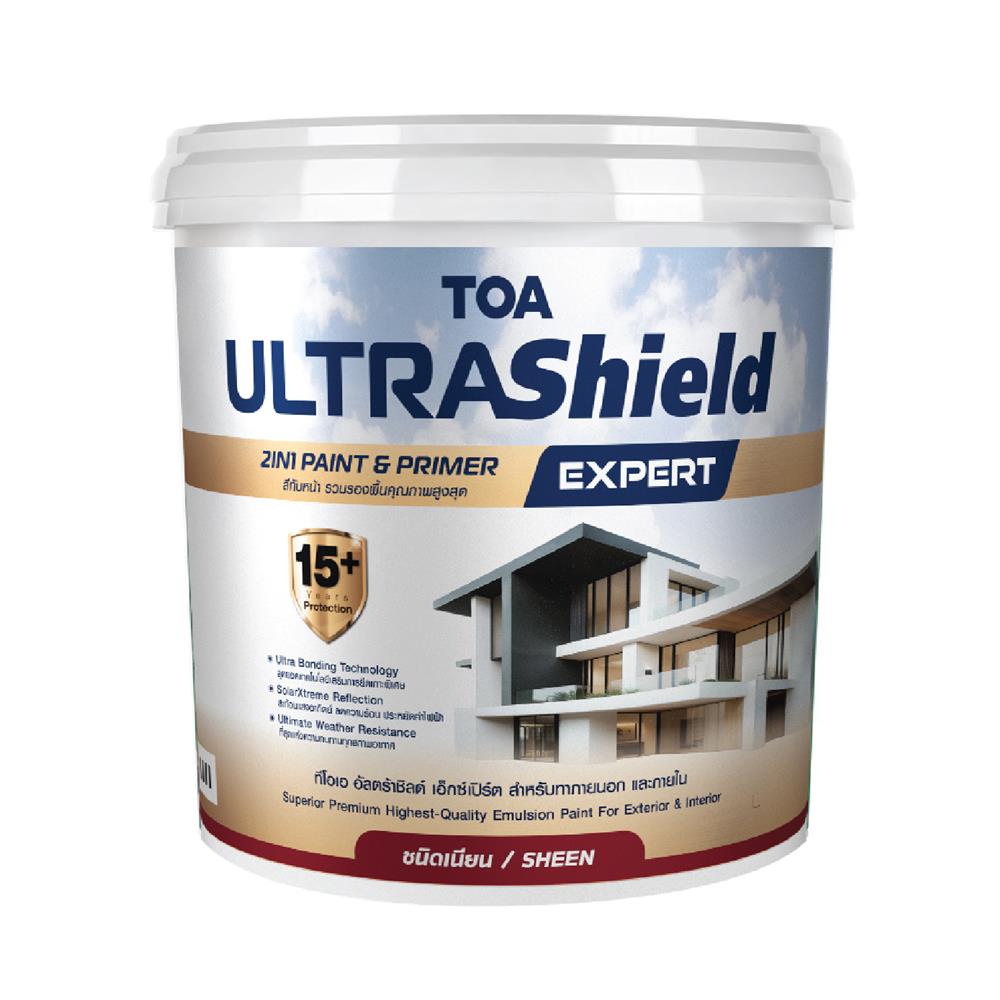 สีน้ำทาภายนอก ชนิดเนียน TOA ULTRASHIELD EXPERT SHEEN BASE B 9 ลิตร