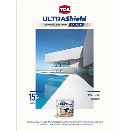 สีน้ำทาภายนอก ชนิดเนียน TOA ULTRASHIELD EXPERT SHEEN BASE B 9 ลิตร_2