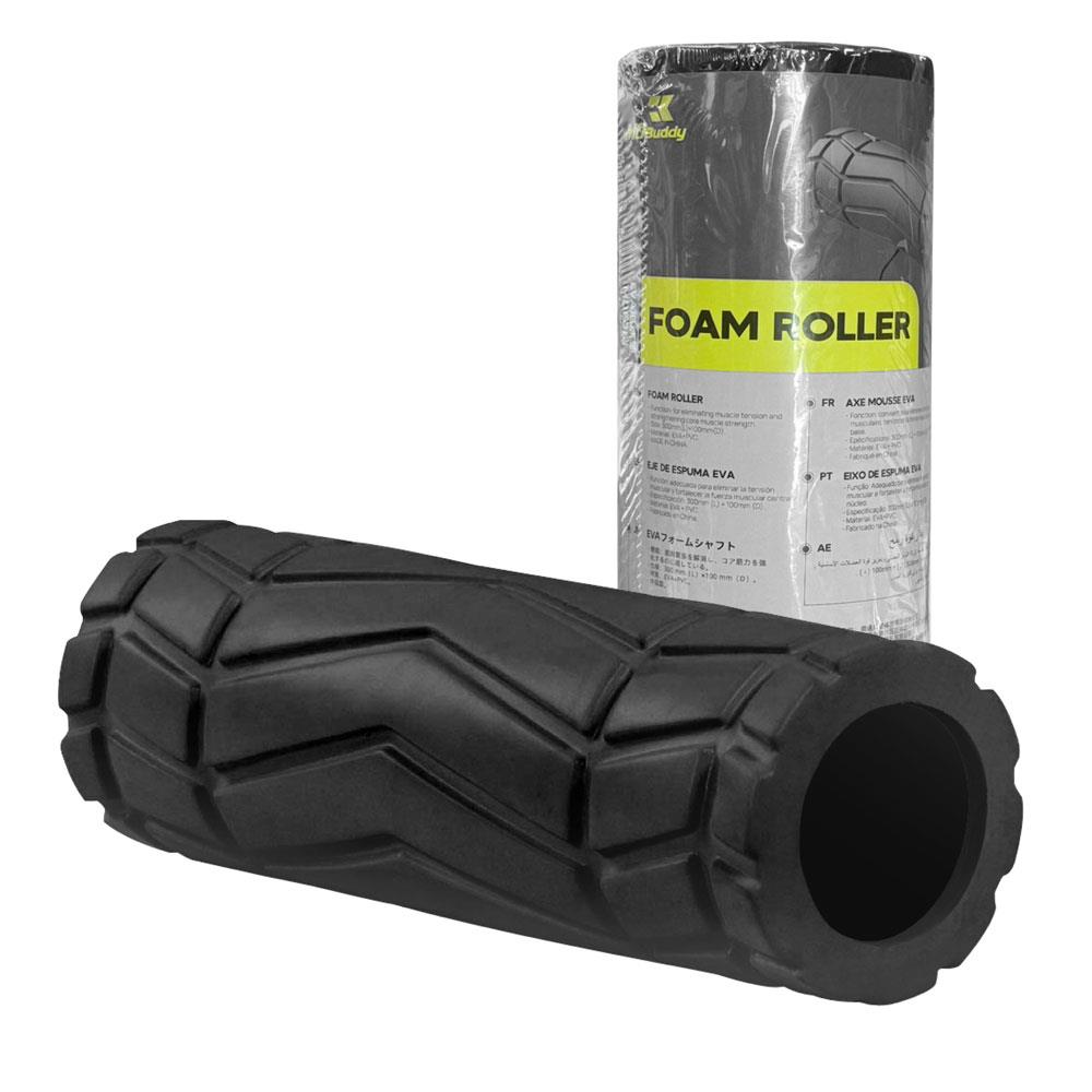 โฟมโรลเลอร์ EVA+PVC MDBUDDY MDF061 30x10 ซม. สีดำ