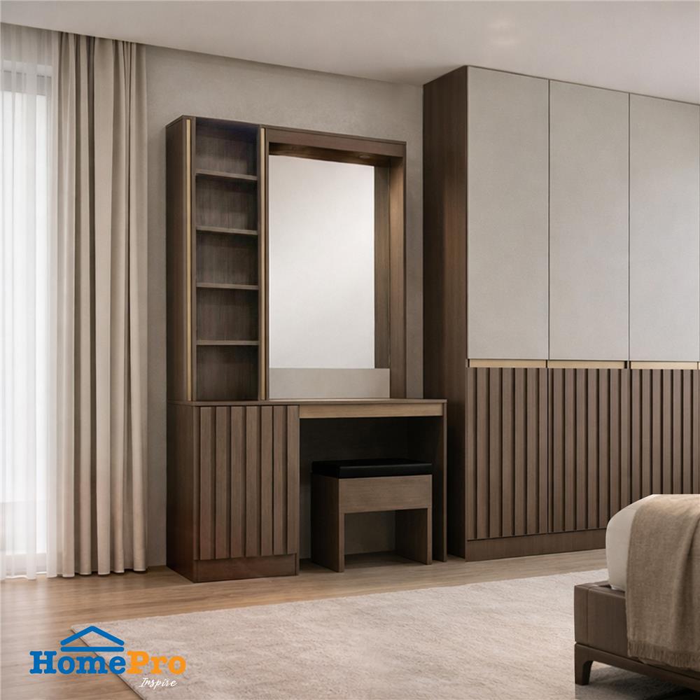 โต๊ะเครื่องแป้งพร้อมสตูล FURDINI RIVANO 100 ซม. สี SOFTBEIGE