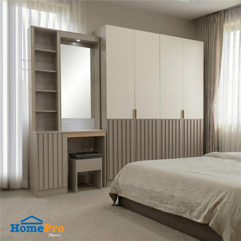 โต๊ะเครื่องแป้งพร้อมสตูล FURDINI RIVANO 100 ซม. สี SOFTBEIGE