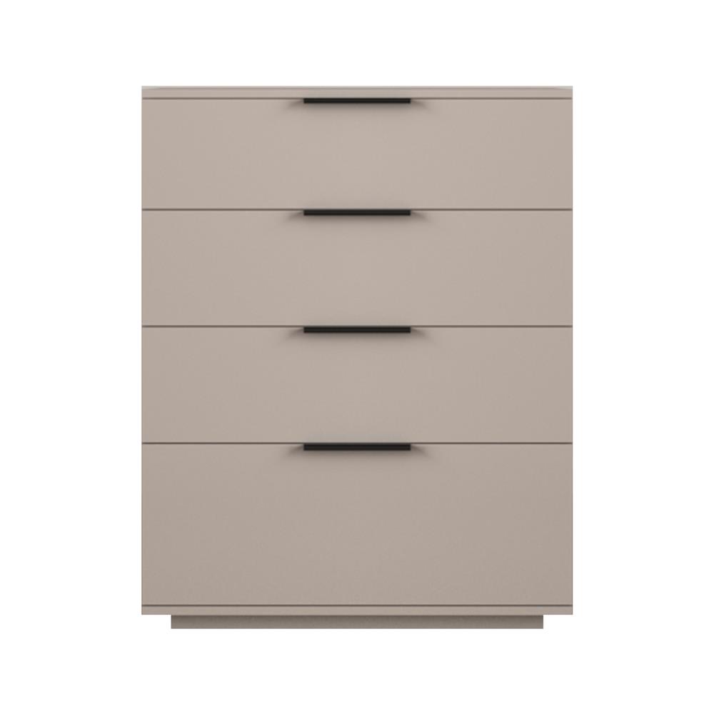 ตู้ลิ้นชัก 4 ลิ้นชัก FURDINI CURVER 80 ซม. สีเทา