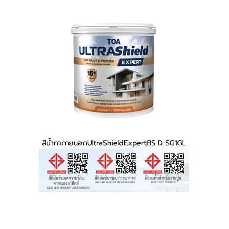 สีน้ำทาภายนอก ชนิดกึ่งเงา TOA ULTRASHIELD EXPERT BASE D 1 แกลลอน_4