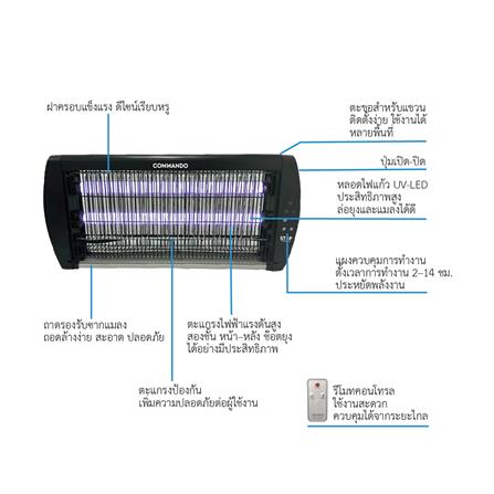 เครื่องช็อตยุงไฟฟ้า COMMANDO WIDE-SHOCK 15 วัตต์_3