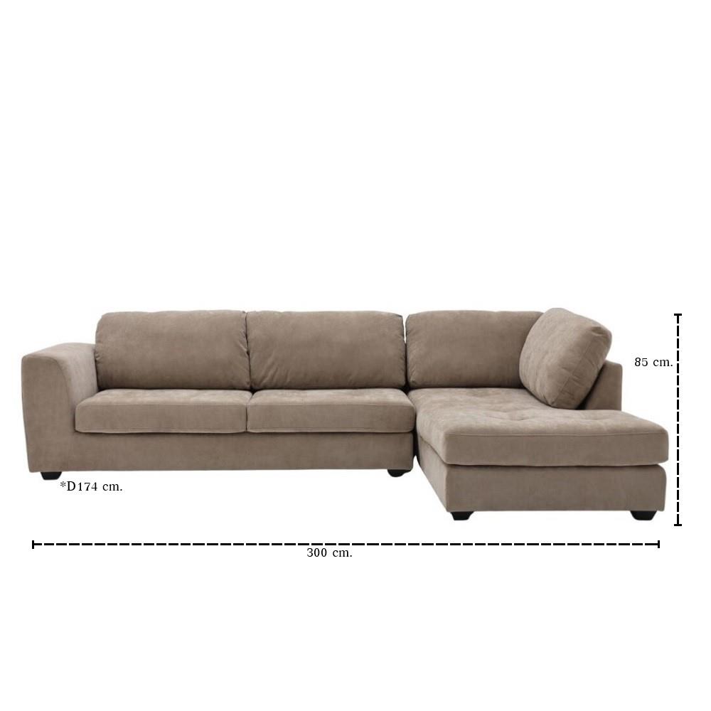 โซฟาเข้ามุมขวา SB FURNITURE LASSIE 19248638 สีน้ำตาล