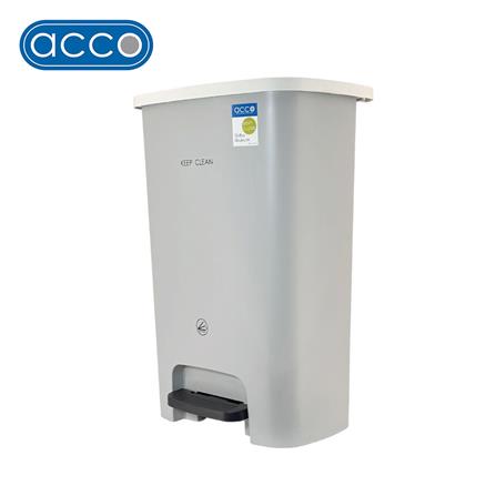 ถังขยะเหยียบเหลี่ยม ACCO SOFT CLOSE 50 ลิตร สีเทา_0
