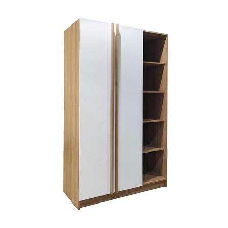 ชุดห้องนอน 5 ฟุต + ตู้เสื้อผ้า 120 ซม. FURDINI KEPT สี NT OAK/ขาว_2