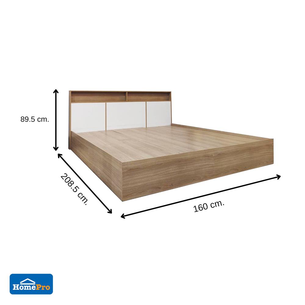 เตียง 5 ฟุต FURDINI KEPT สี NT OAK/ขาว