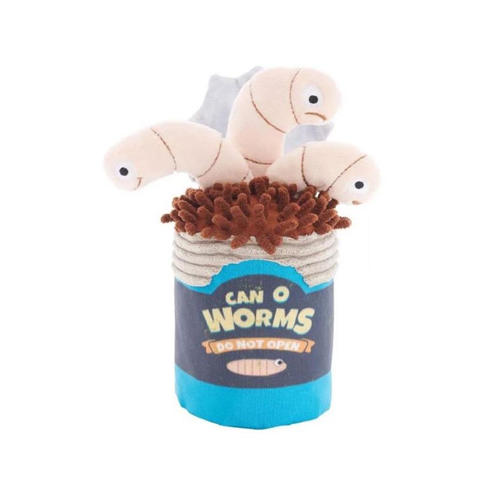 ของเล่นสุนัขรูปกระป๋องหนอน BARK LIVE BAIT BITES