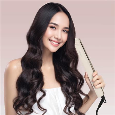 เครื่องหนีบผม BWELL BST-02 สีขาว/แชมเปญอ่อน_5