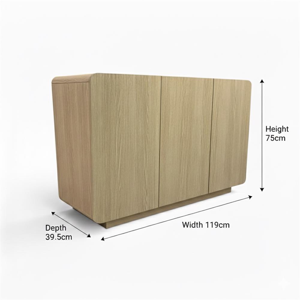 ตู้ 3 บานเปิด TOMATO HOME DESIRE 119 ซม. สีโอ๊ค