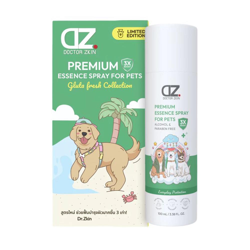 สเปรย์บำรุงผิวและขนสุนัข DR.ZKIN สูตร PREMIUM GLUTA FRESH COLLECTION 100 มล.