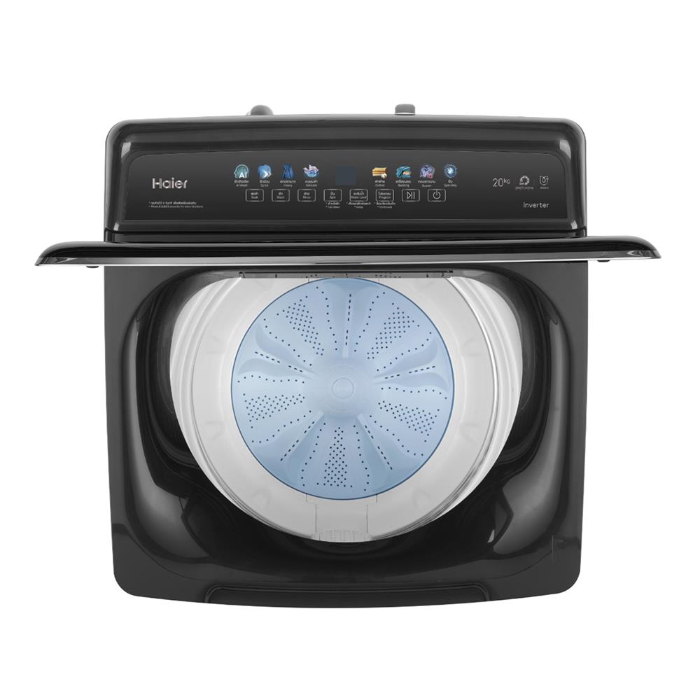 เครื่องซักผ้าฝาบน HAIER HWM200-B2158B 20 กก. อินเวอร์เตอร์ สีดำ