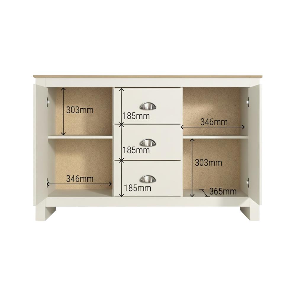 ตู้บานผสม TOMATO HOME LEXINGTON 119 ซม. สีครีม