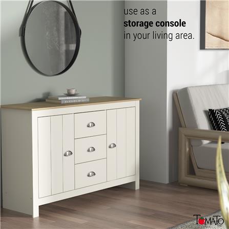 ตู้บานผสม TOMATO HOME LEXINGTON 119 ซม. สีครีม_2