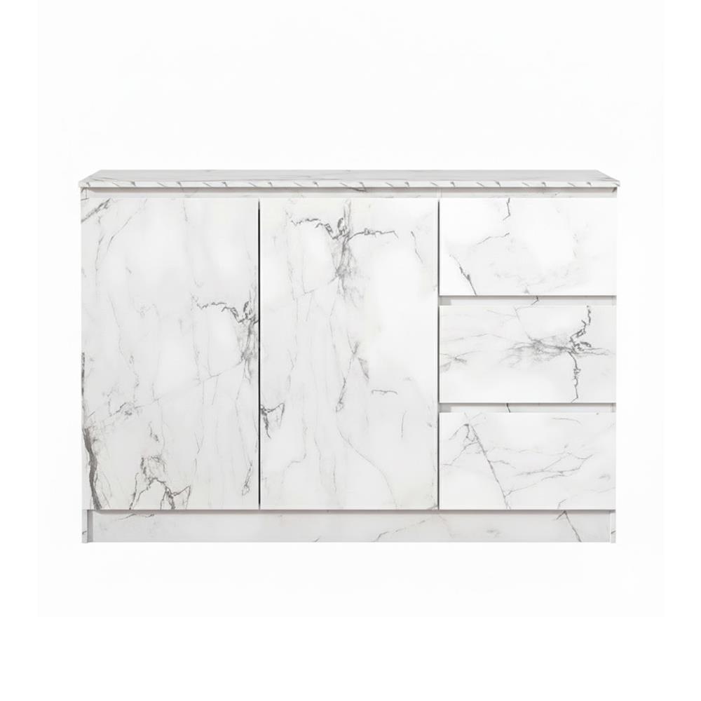 ตู้บานผสม TOMATO HOME VICTORIA 119 ซม. ลายหินอ่อนขาว