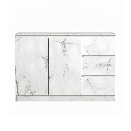 ตู้บานผสม TOMATO HOME VICTORIA 119 ซม. ลายหินอ่อนขาว_0