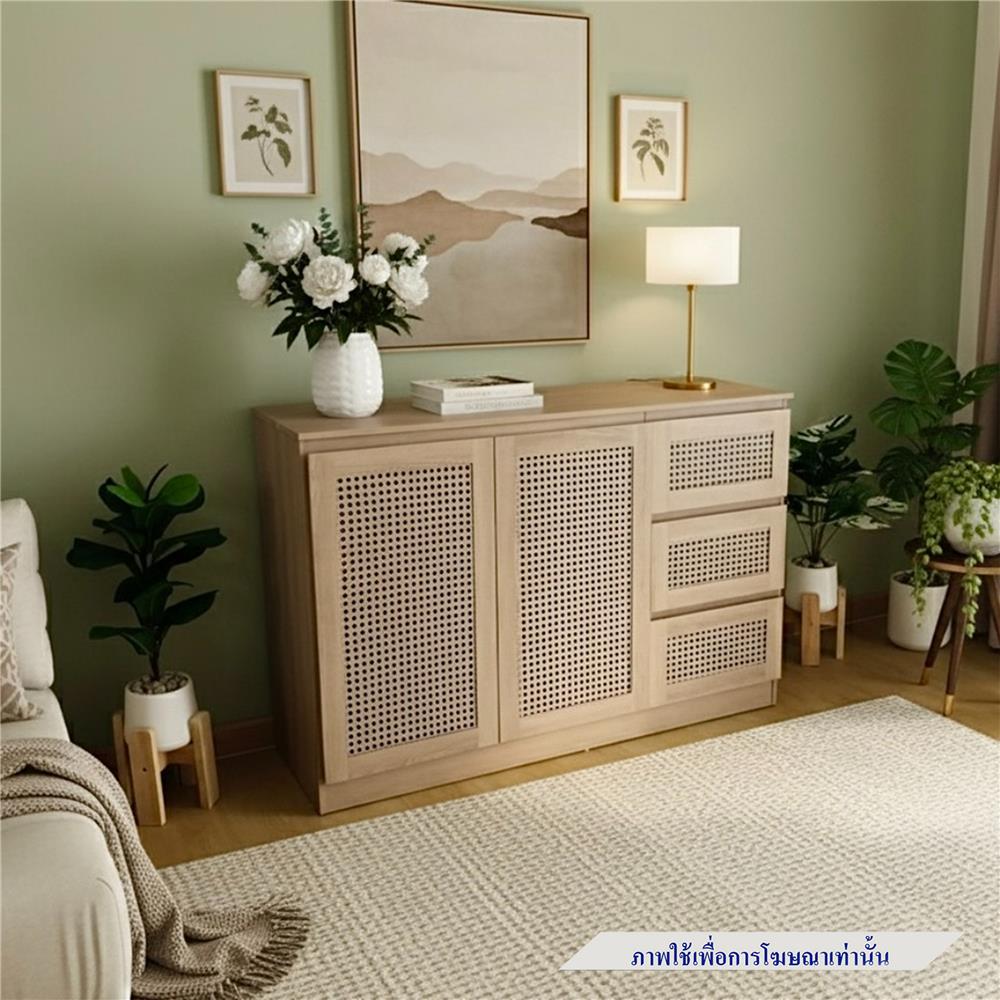 ตู้บานผสม TOMATO HOME VICTORIA 119 ซม. สีโอ๊ค