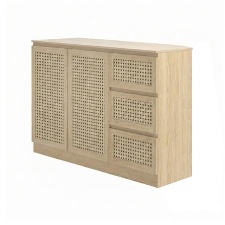 ตู้บานผสม TOMATO HOME VICTORIA 119 ซม. สีโอ๊ค_0