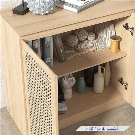 ตู้บานผสม TOMATO HOME VICTORIA 119 ซม. สีโอ๊ค_4