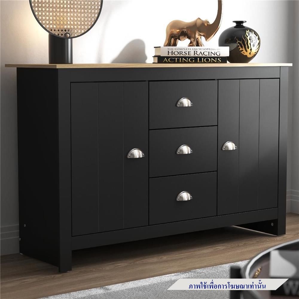 ตู้บานผสม TOMATO HOME LEXINGTON 119 ซม. สีดำ