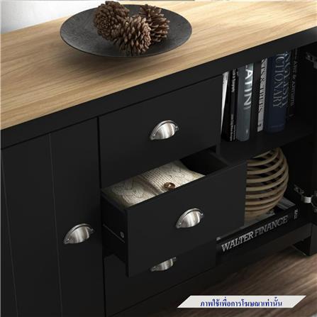 ตู้บานผสม TOMATO HOME LEXINGTON 119 ซม. สีดำ_4