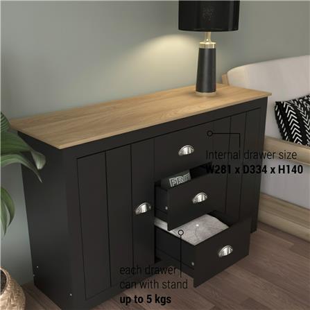 ตู้บานผสม TOMATO HOME LEXINGTON 119 ซม. สีดำ_5