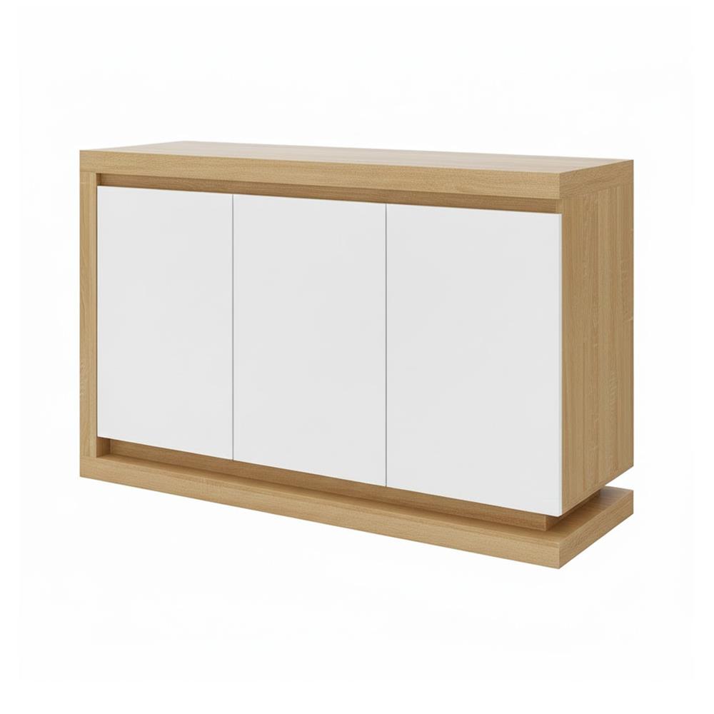 ตู้ 3 บานเปิด TOMATO HOME DOLCE 119 ซม. สีขาว/โอ๊ค