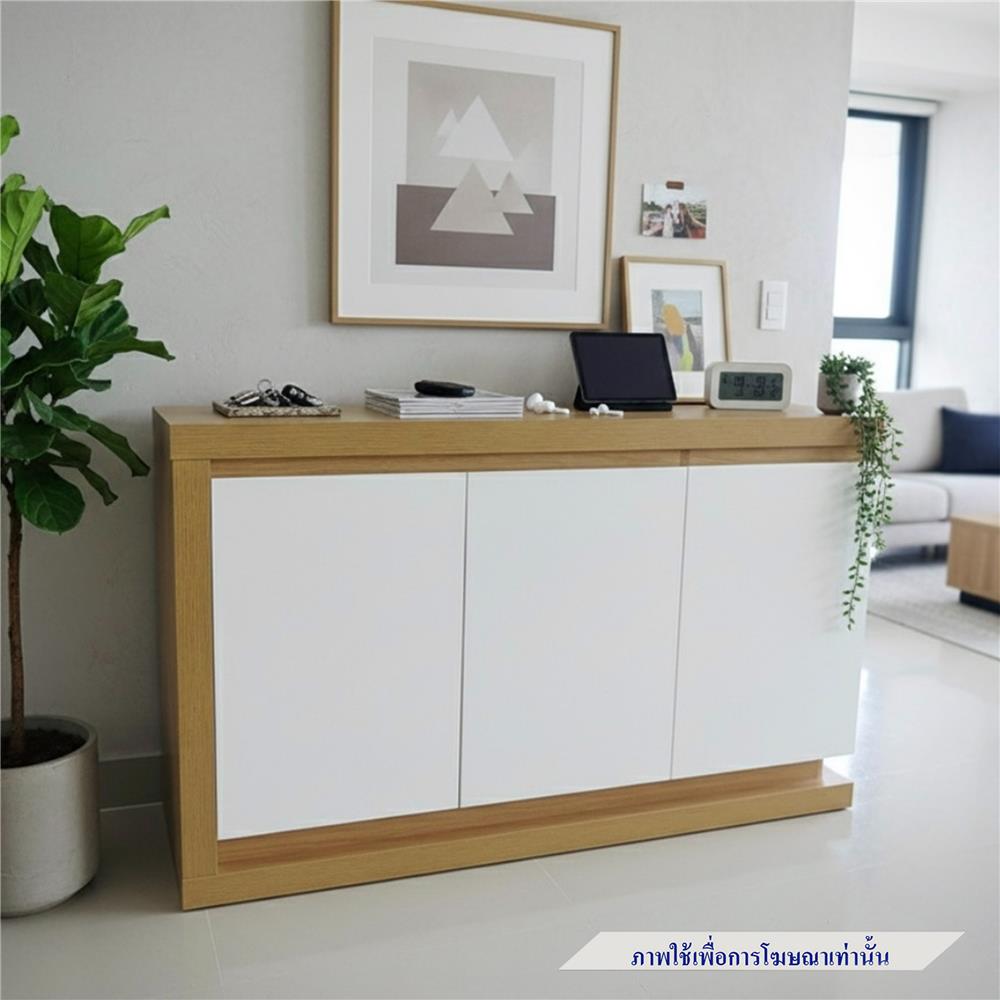 ตู้ 3 บานเปิด TOMATO HOME DOLCE 119 ซม. สีขาว/โอ๊ค