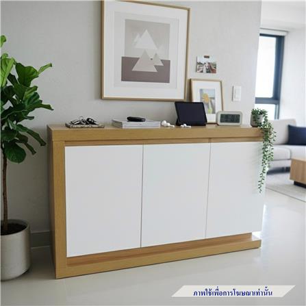 ตู้ 3 บานเปิด TOMATO HOME DOLCE 119 ซม. สีขาว/โอ๊ค_4