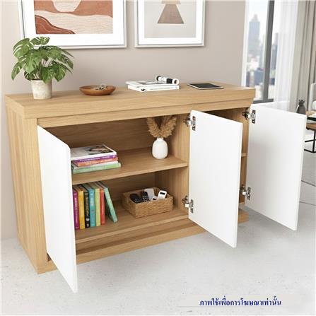 ตู้ 3 บานเปิด TOMATO HOME DOLCE 119 ซม. สีขาว/โอ๊ค_5