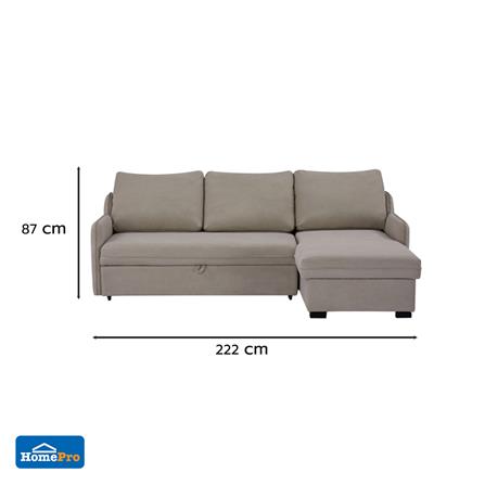 โซฟาเข้ามุมขวา 3 ที่นั่ง FURDINI MILADA สีเทา_2