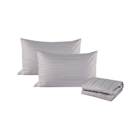 ชุดผ้าปูที่นอน 6 ฟุต (ชุด 3 ชิ้น) HOME LIVING STYLE LAMOON สี GREY_1