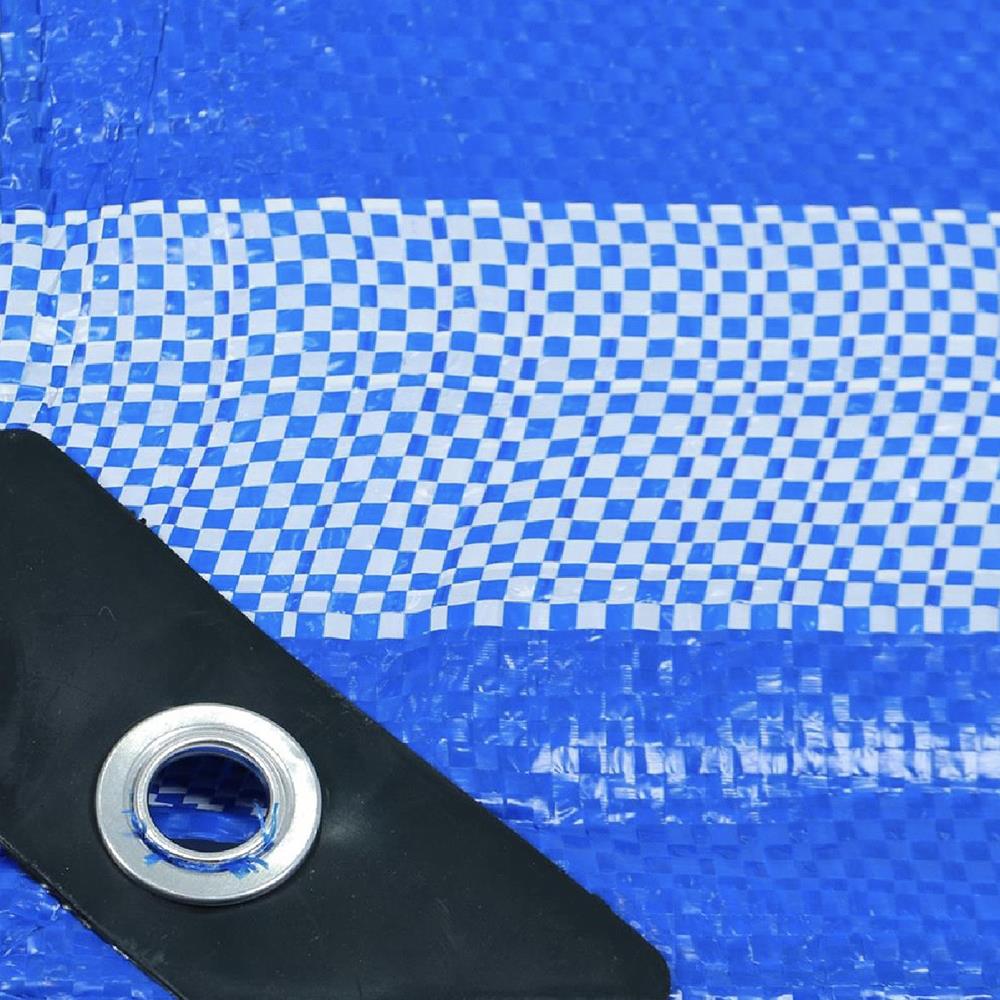 ผ้าใบเกรดหนา SPRING 4x5 ม. สีฟ้า/ขาว