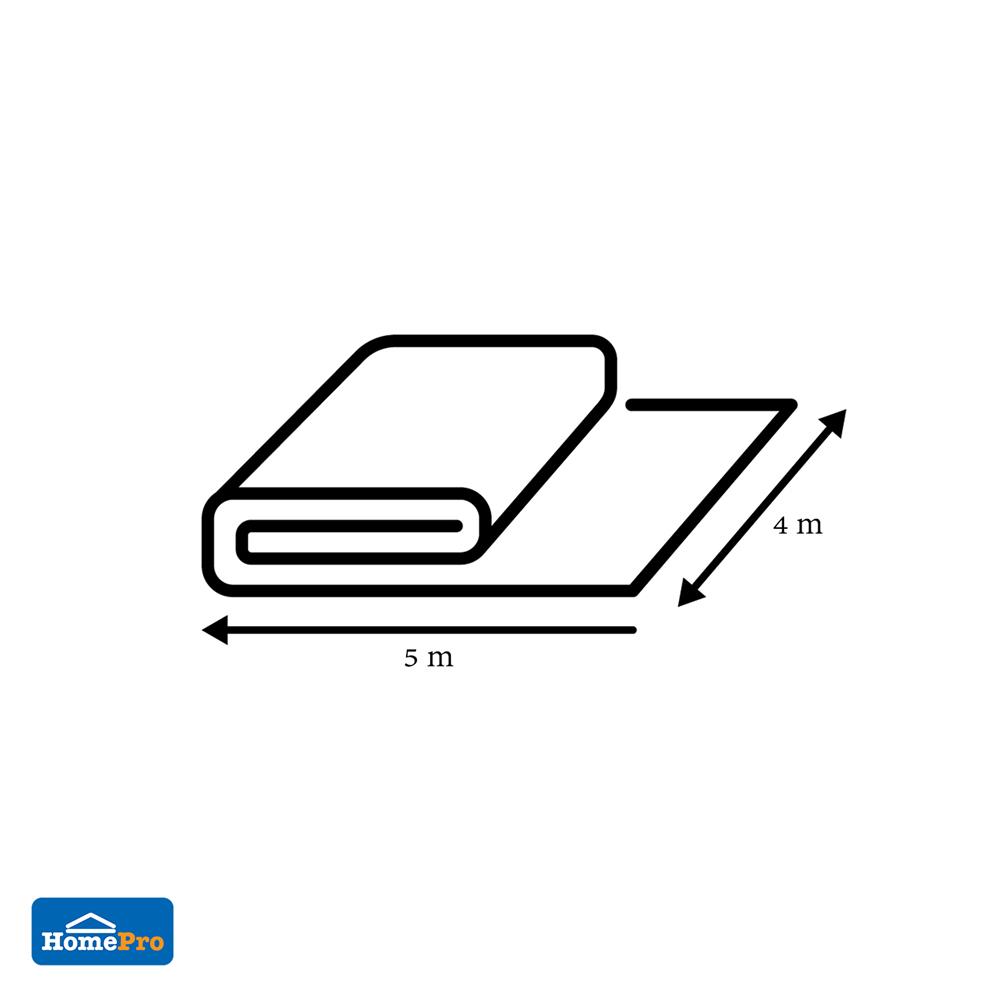 ผ้าใบเกรดหนา SPRING 4x5 ม. สีฟ้า/ขาว