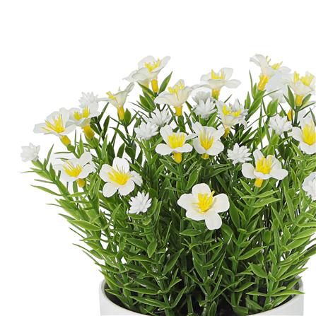 ดอกไม้ประดิษฐ์สีขาว SPRING 20 ซม._1
