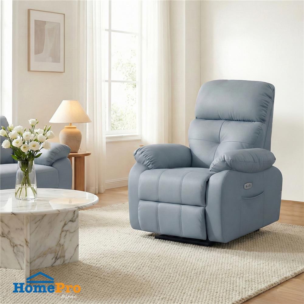 RECLINER FURDINI CHARLIE/P สีฟ้าอมเทา