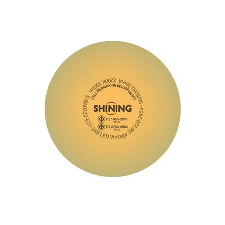 หลอด LED SHINING VINTAGE 3 วัตต์ WARM WHITE E27_1