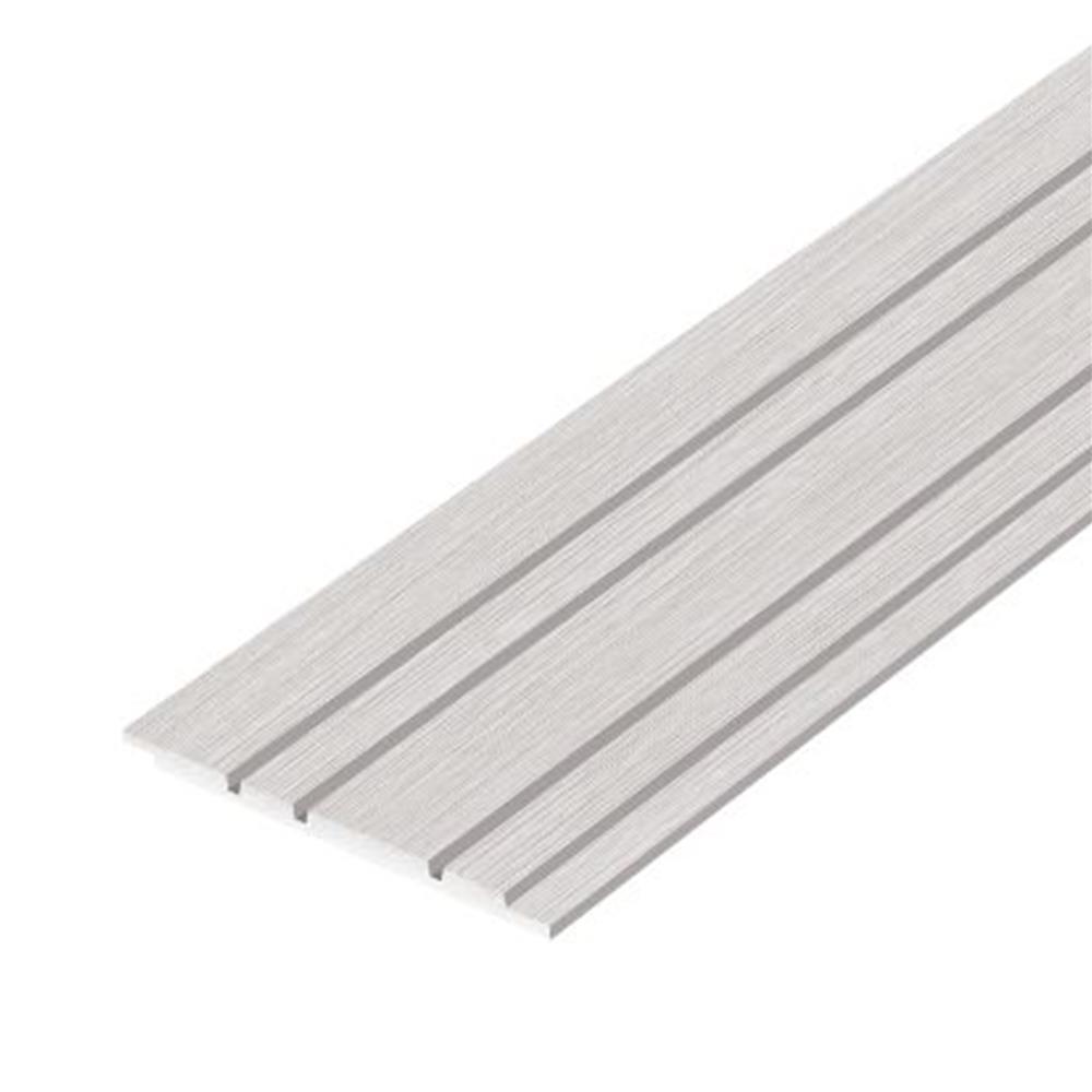 ไม้ผนังบังใบ ลายเสี้ยน DURAONE เมโล่ 01 23.6x300x1 ซม. สีซีเมนต์
