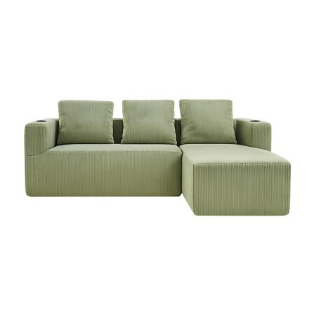 โซฟาเข้ามุมขวา 3 ที่นั่ง SERA HAVEN สีเขียว_1