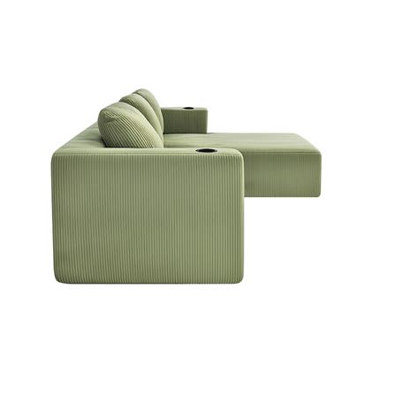 โซฟาเข้ามุมขวา 3 ที่นั่ง SERA HAVEN สีเขียว_2