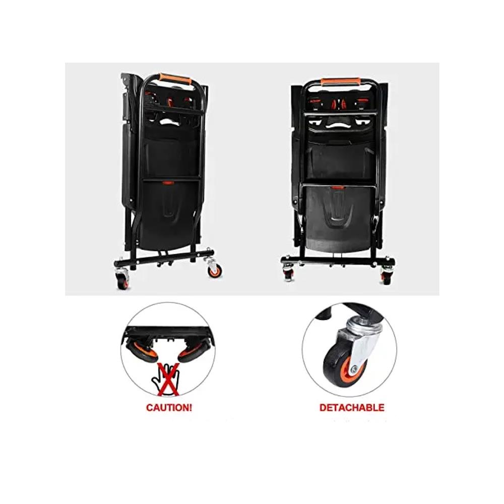 รถเข็นอเนกประสงค์พับได้ 4 ล้อ BARCO FOCA-001-BLK 200 กก. สีดำ