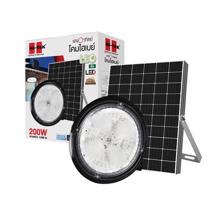 ไฟช่อภายนอก SOLAR HI-TEK LEO 200 วัตต์ DAYLIGHT สีดำ_5
