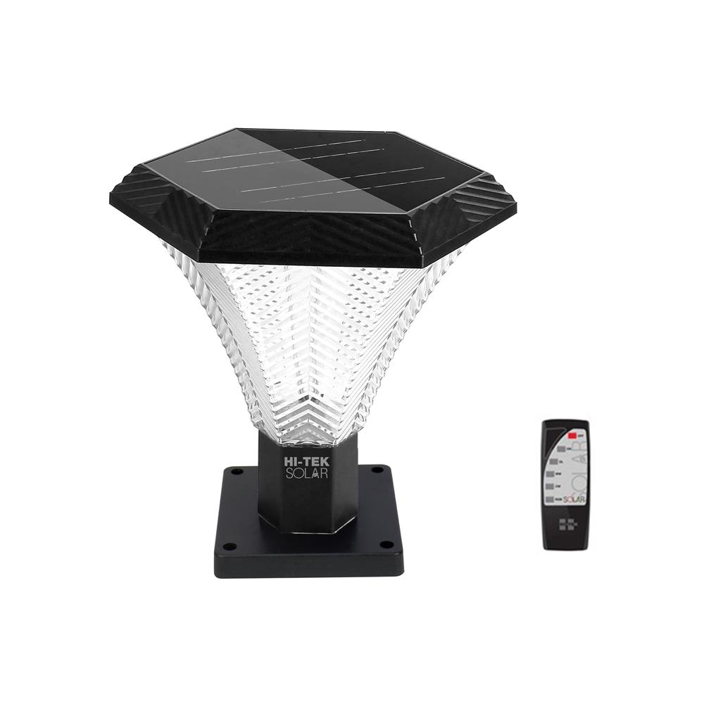 ไฟหัวเสา SOLAR HI-TEK TAO 60 วัตต์ DAYLIGHT/COOL WHITE/WARM WHITE สีดำ