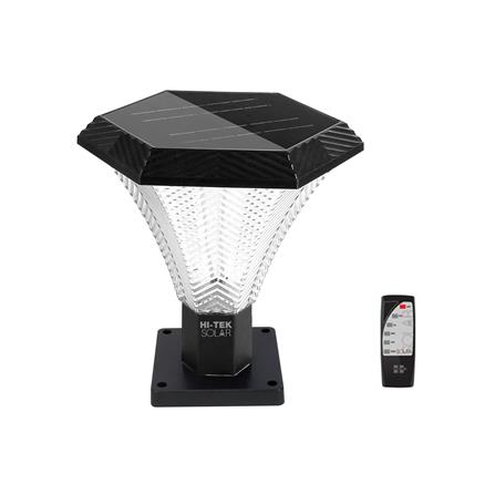 ไฟหัวเสา SOLAR HI-TEK TAO 60 วัตต์ DAYLIGHT/COOL WHITE/WARM WHITE สีดำ_0