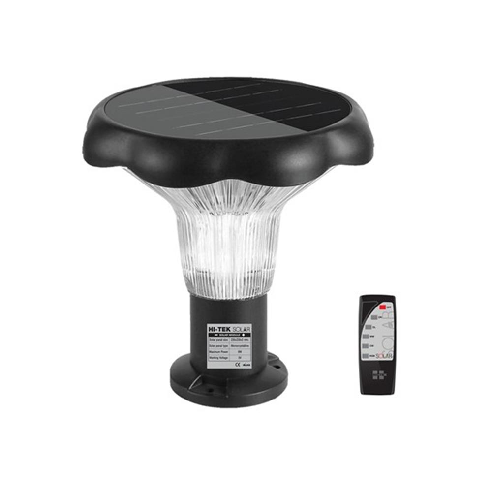 ไฟหัวเสา SOLAR HI-TEK CHABA 60 วัตต์ DAYLIGHT/COOL WHITE/WARM WHITE สีดำ