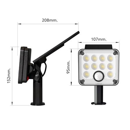 ไฟจัดสวน SOLAR LAMPTAN LUMINIZE 20 วัตต์ WARM WHITE สีดำ_14