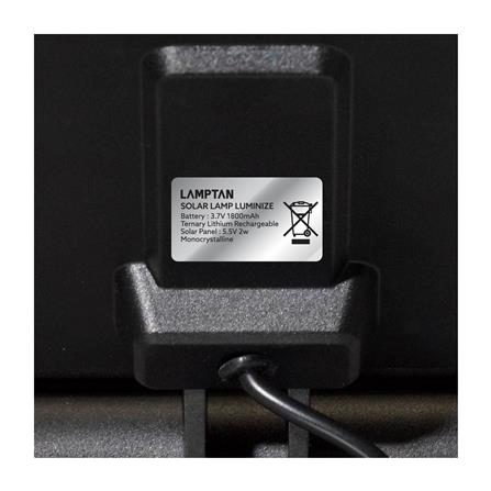 ไฟจัดสวน SOLAR LAMPTAN LUMINIZE 20 วัตต์ WARM WHITE สีดำ_7